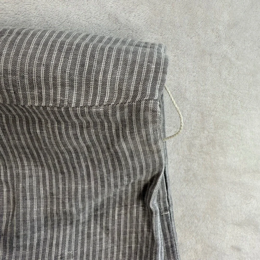 Everlane Linen Striped Jumpsuit Wide Leg Sleeveless Casual Size 10 NWOT- no belt
